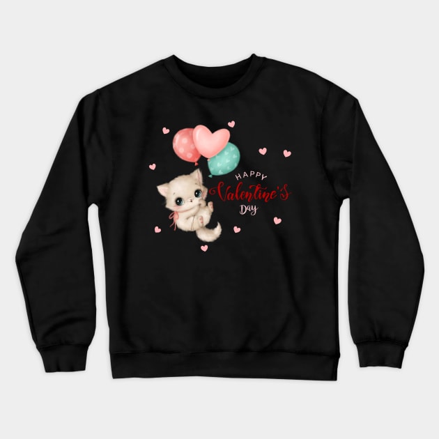 Happy valentines day Crewneck Sweatshirt by TextureMerch